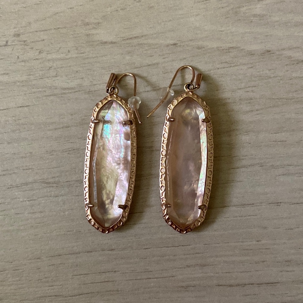 Kendra Scott rose gold earrings